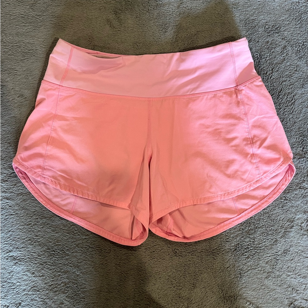 lululemon Pink Speed Up Shorts